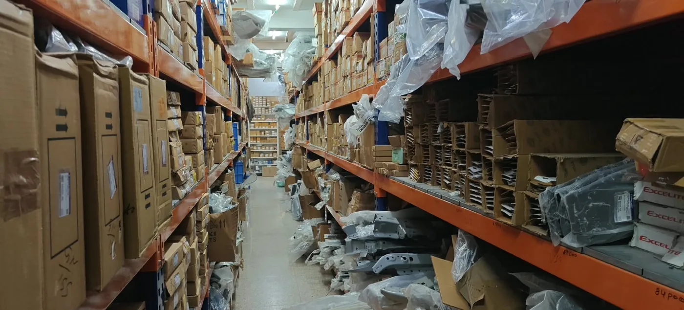 Deep Warehouse Aisle